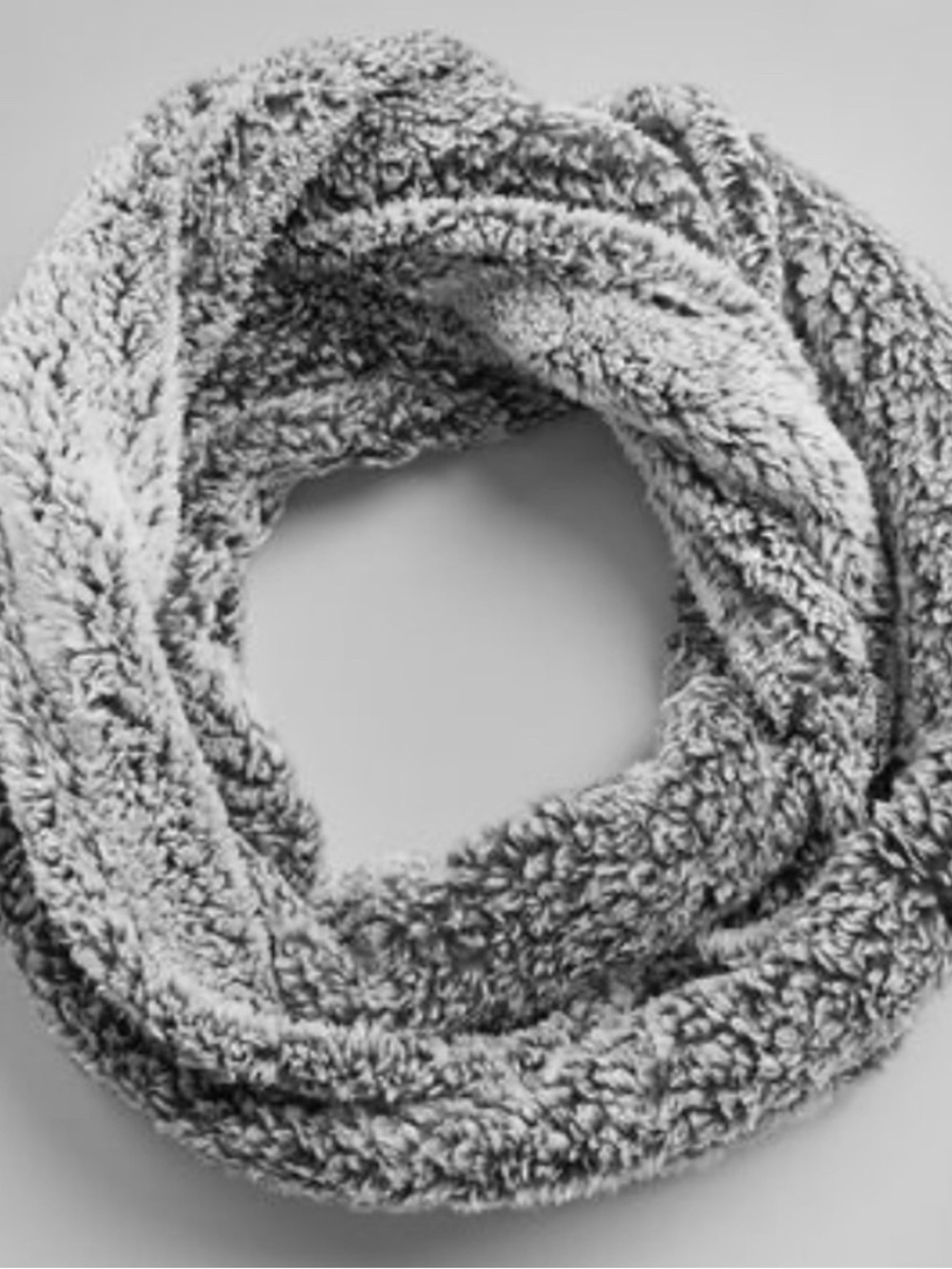 32 Degrees Plush Infinity Scarf in Gray